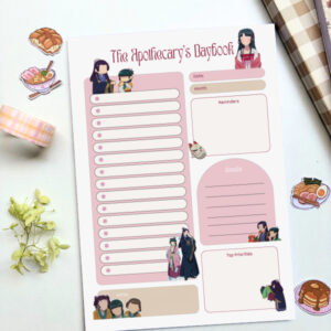 Apothecary Diaries Themed Aesthetic Daily Planner