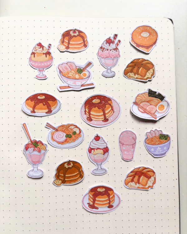 Blush and Bakes Journaling Sticker Pack - aesthetic stickers