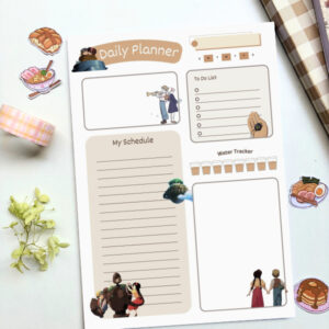 A5 Castle in the Sky Themed Aesthetic Daily Planner