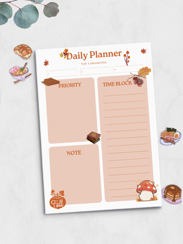Aesthetic Daily Planner - A5 Fall Inspired - Image 2