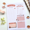 A5 Orange Kitty Themed Aesthetic Daily Planner