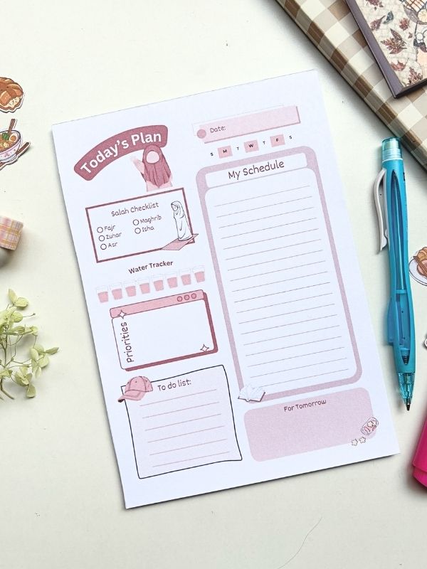 Daily Islamic Planner - A5 Muslimah Inspired Aesthetic Planner