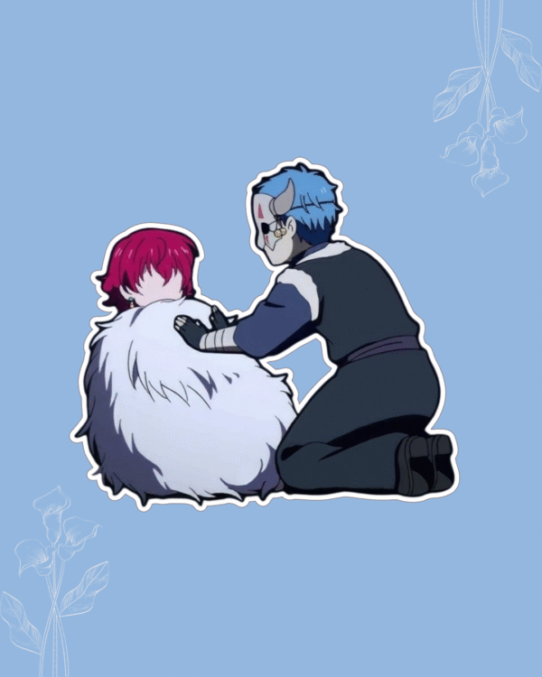 Yona and Shin-Ha Vinyl Sticker - Yona of the Dawn