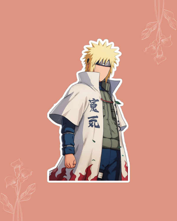 The Yellow Flash - Fourth Hokage Vinyl Sticker