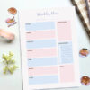 Weekly Planner - Clarity A5 Blue and Pink Aesthetic Planner