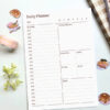 Schedule Daily Planner - A5 Structured Minimalist