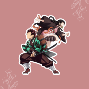 Tanjiro and Nezuko Vinyl Sticker - Demon Slayer