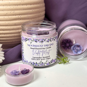 Violet Mist Scented Candle | Lavender Soft Floral Notes