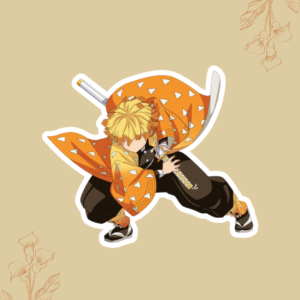 Zenitsu Agatsuma Vinyl Sticker - Demon Slayer