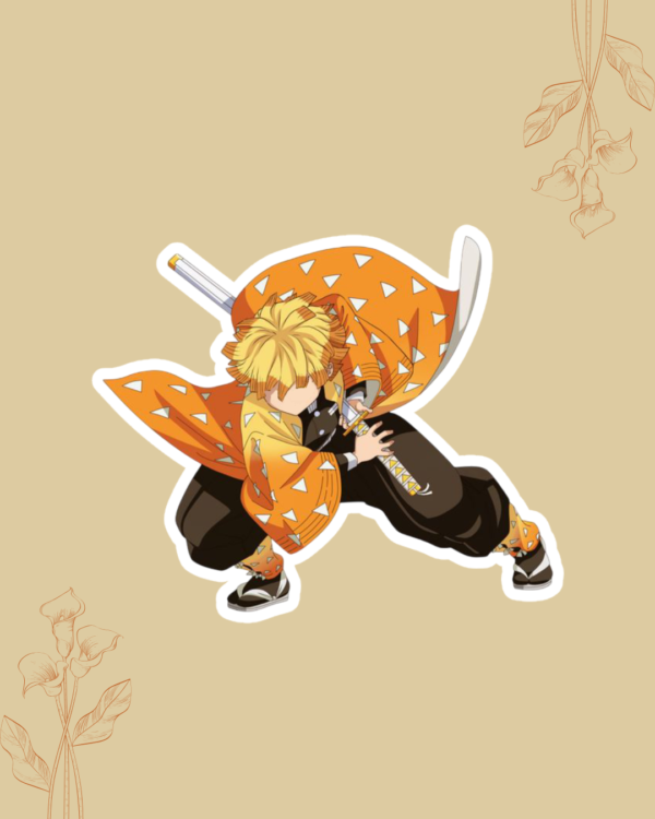 Zenitsu Agatsuma Vinyl Sticker - Demon Slayer