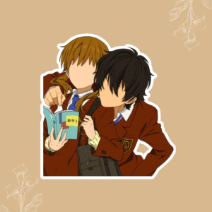 My Little Monster Vinyl Sticker – Shizuku Mizutani & Haru Yoshida