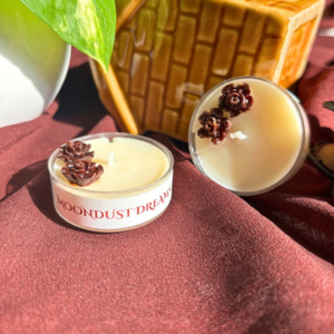 Moonlight vanilla scented tealight candle set of two for cozy evenings and gifting