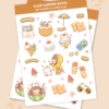 Slow Summer Waves summer beach inspired sticker pack for journals and planners