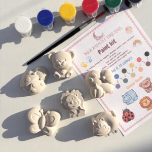 animal themed kids paint kit DIY animal figurine painting activity for children