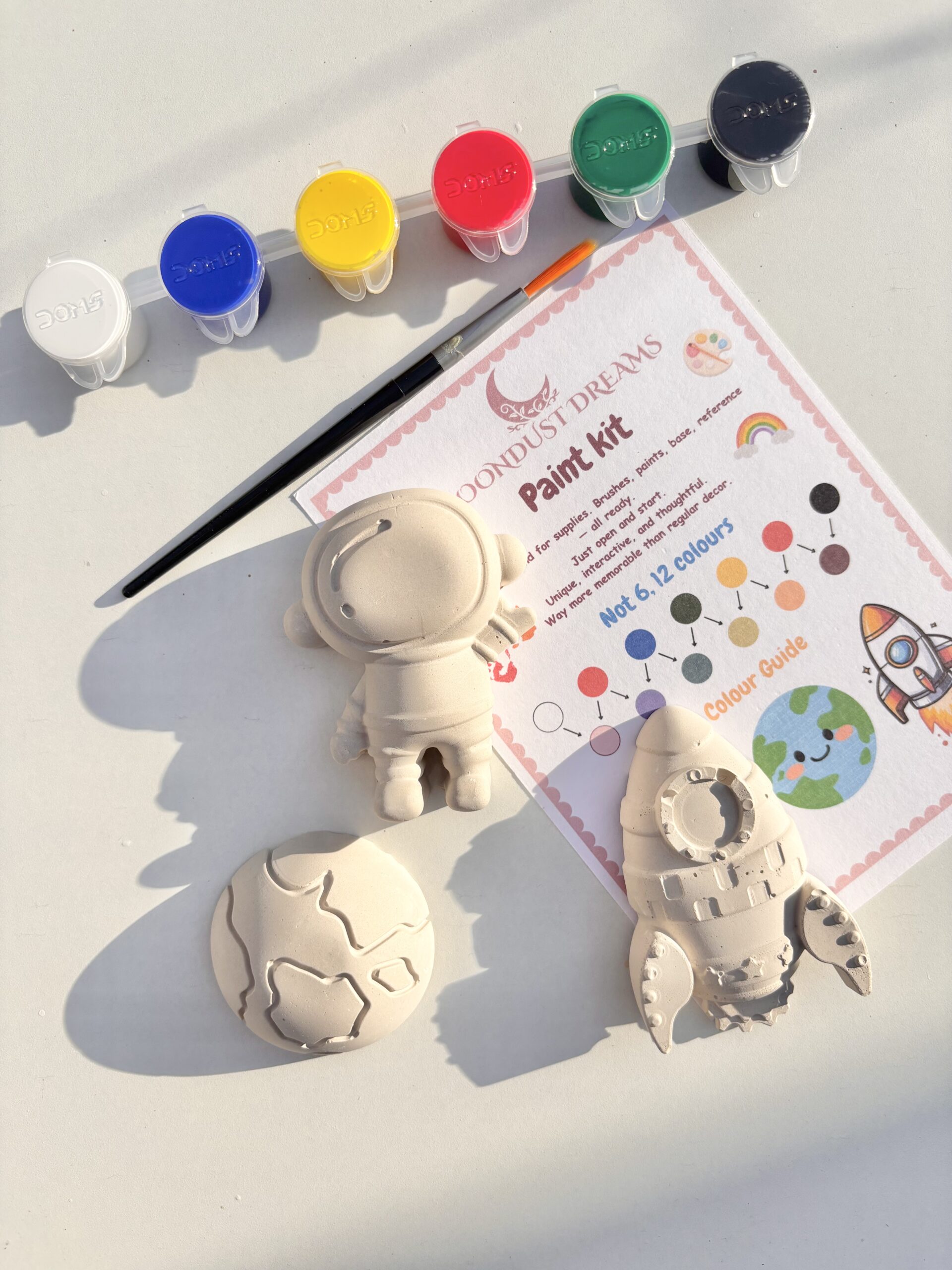 astronaut kids paint kit DIY painting activity for children