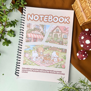 A4 Cute Aesthetic Spiral Notebook