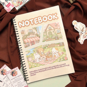 A4 Cute Aesthetic Spiral Notebook