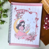 Pink Moon Fairy A4 Spiral Notebook — 200 Pages