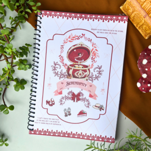 Serendipity Vintage Music Box A4 Spiral Notebook