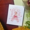 Princess-themed memopad featuring soft pastel illustrations with crowns and fairytale-inspired details, aesthetic pink notepad design.